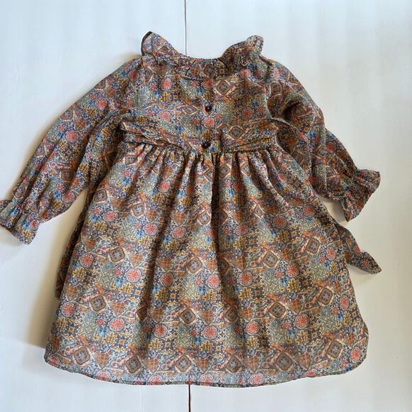 Pippa and Julie Flowy Bohemian Dress Size 5T - Picture 7 of 11